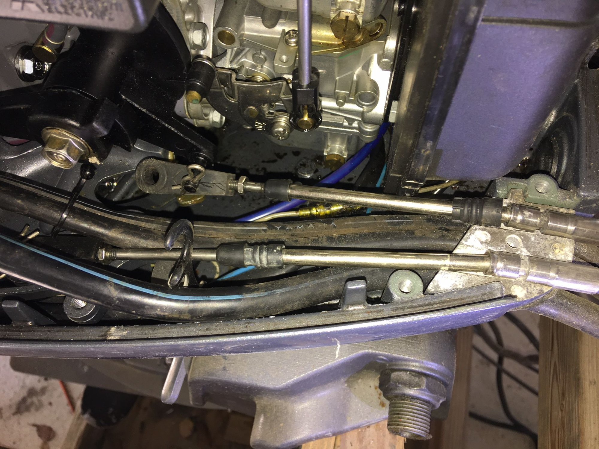 Help with Yamaha 50 throttle cable The Hull Truth Boating and