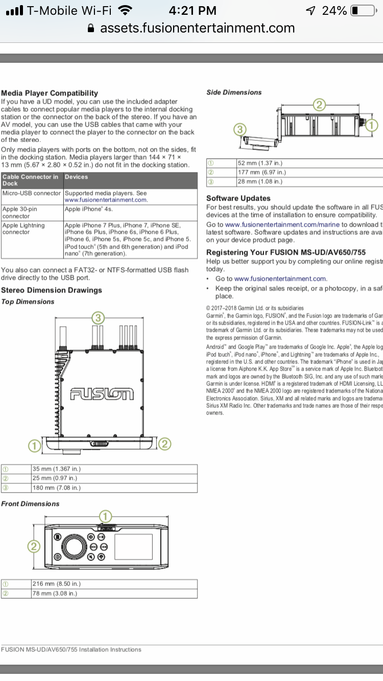 Fusion Apollo Fit In Ud750 755 Hole The Hull Truth Boating And Fishing Forum