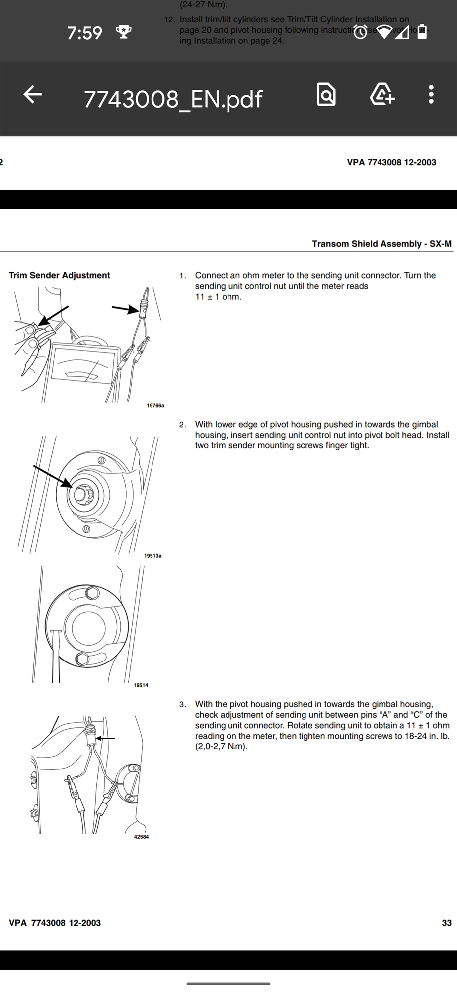 Trim Sender Range of Motion The Hull Truth Boating and Fishing Forum