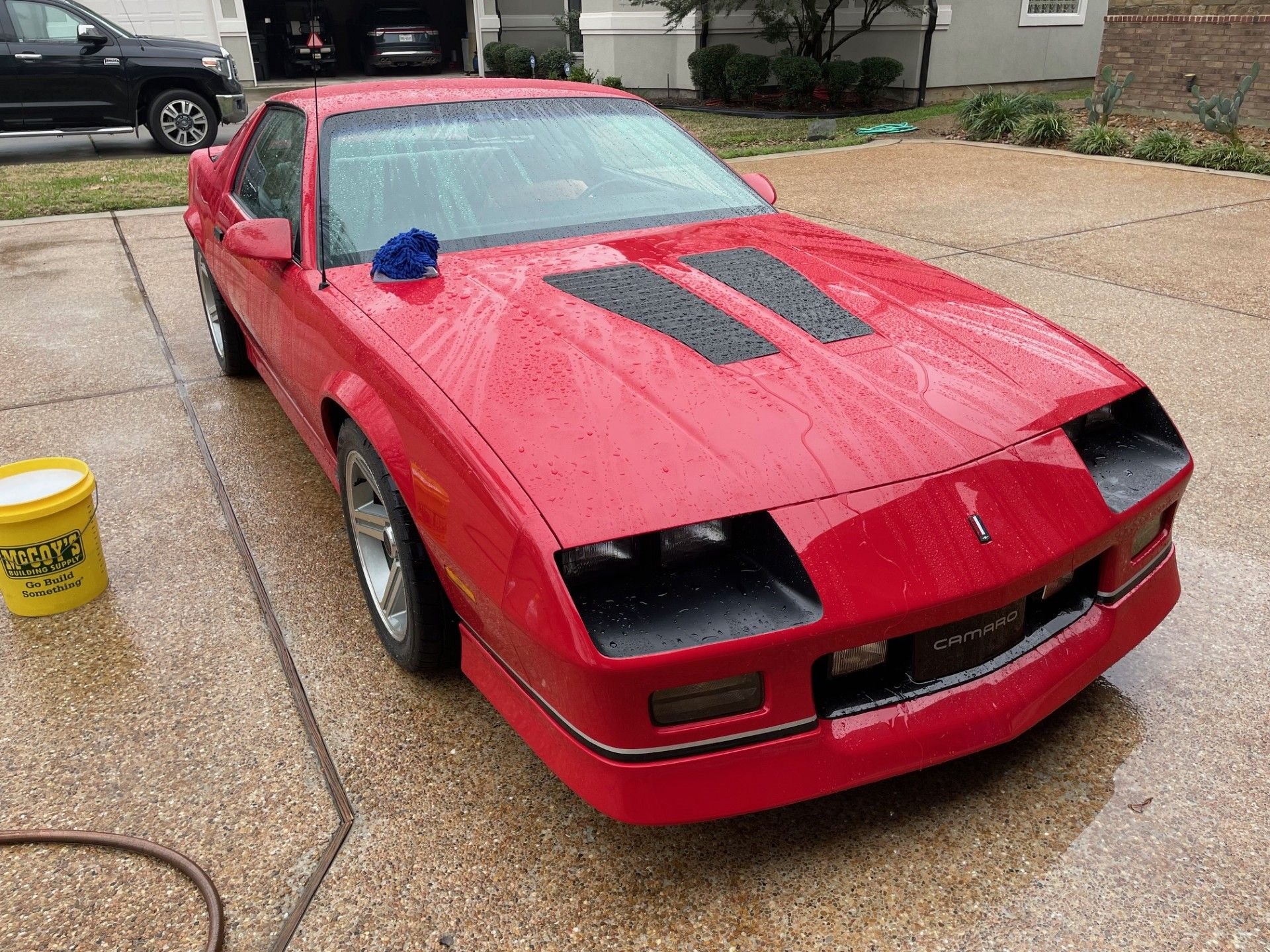 It misted/light rained on me the whole tow home.  The next morning, I had to wash all the grime off the car!