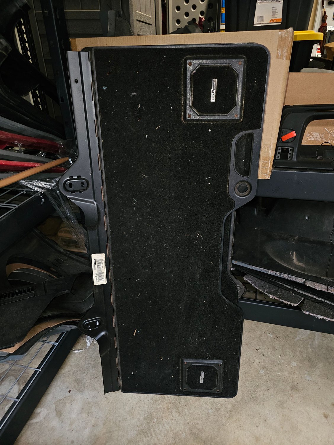 Factory black, carpet is nice. 