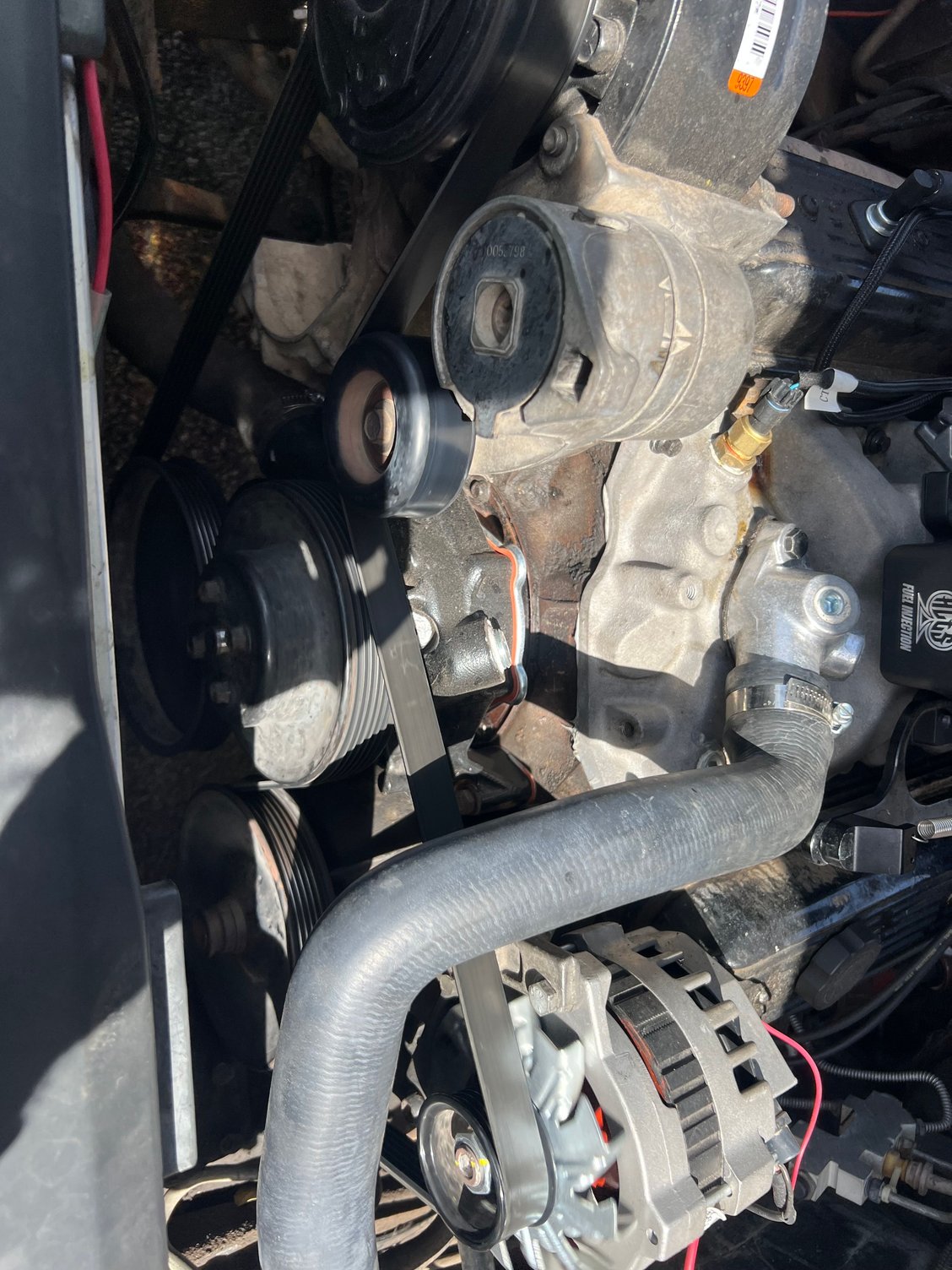 The serpentine drive system is all stock except for an air pump delete, this is the correct belt routing yes?
