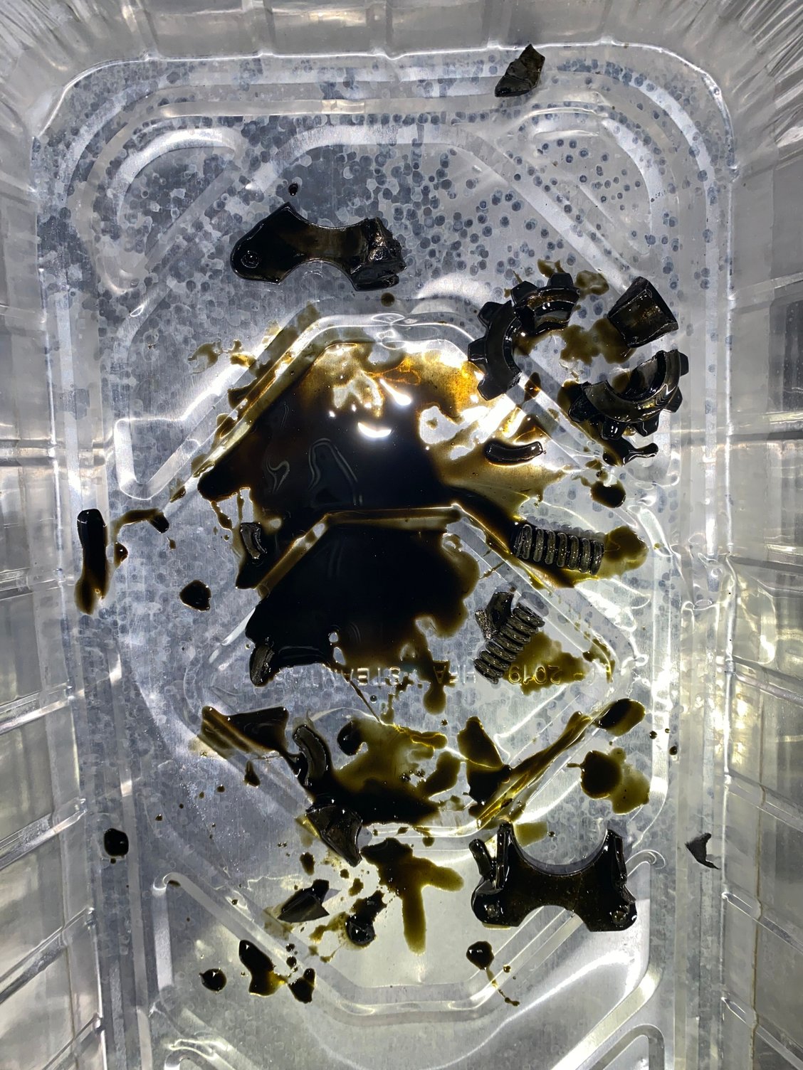 So we opened the diff and we found two small springs. An entire gear in pieces, small. Two flat pieces. The main large gear has a chuck taken out of it. When we spin the wheels the drive shaft spins, as well as the other wheel (posi). There are metal pieces everywhere inside. It seems as though we need to replace everything in there because almost everything is damaged. Tell me what you think. Please and Thank you.