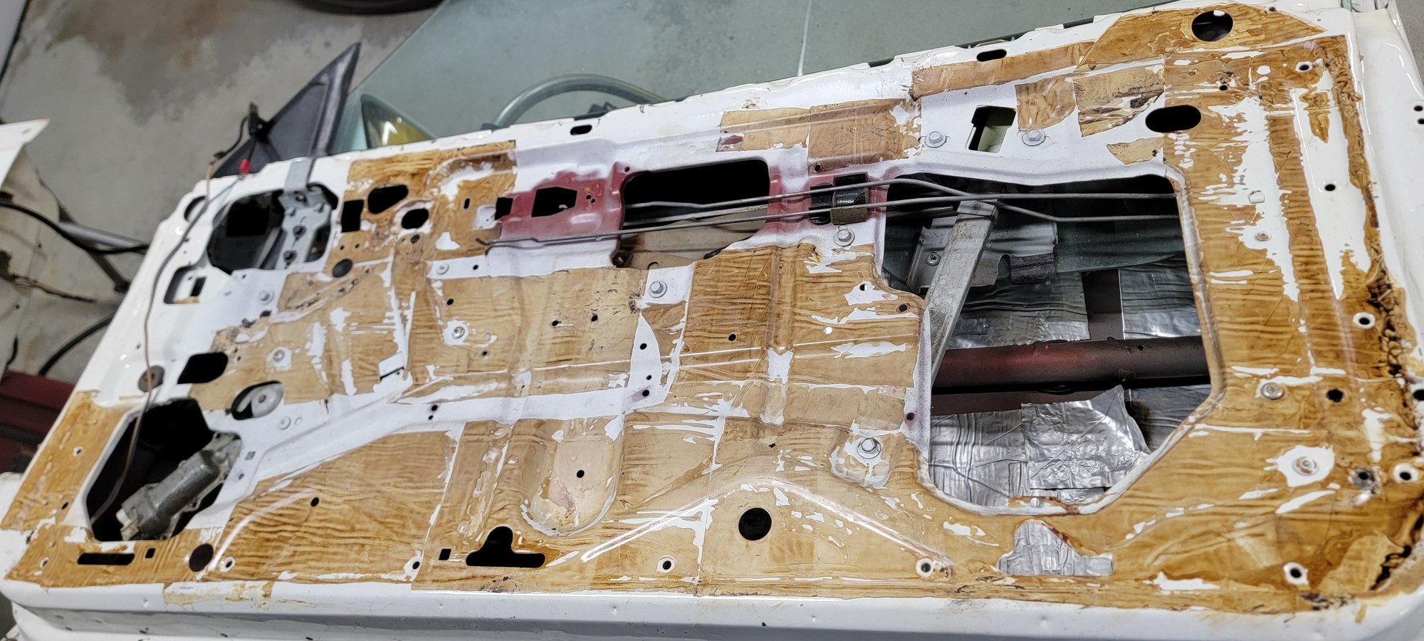 Whats left after removing sound deadening I had added 20 years ago