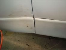 After heating the bumper cover and bringing it out some.