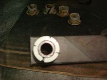 Center pin back in.