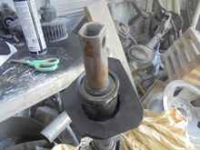 New seal installed. I punched the holes out before putting it back in the car.