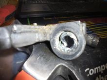 I had the drill slots into the id of the broken IAC fitting so I could chisel it into itself to get it out.