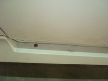 Back of door no gap and wavy. With the ground effects on you wouldnt see this but it kicked the door piece out further than the rocker surface.