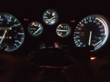 LED's for the cluster, kinda miss being able to dim it.