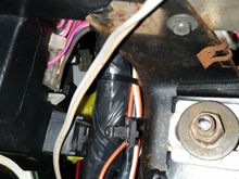 Traced it going back to the left of the steering column if you're laying under it.