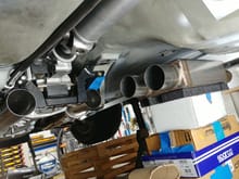 Custom order 304 stainless SpinTech muffler with oval exits.