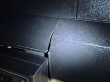 This one is the biggest and most obvious, where the center console meets the dash.