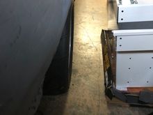 View of passenger side from rear of car