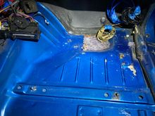 Passenger side front floor pan