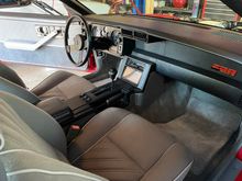 The previous owner installed some really good stereo equipment into this car.  That's a high end Kenwood head unit.  I'm going to buy the Screaming Chicken kit to swap the head unit to the top and put the HVAC controls on the bottom.