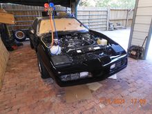 Removed the windshield in preparation of painting the rest of the car.  