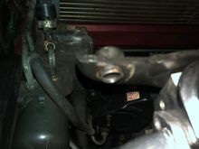 Pilot from front bracket.  Locates compressor bracket.