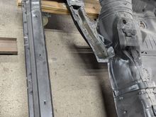 Needless to say, it was easier to replace the entire floor pan on this side than deal with the pinholes and other nonsense that was done here.