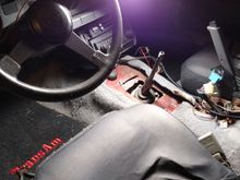 A little more trimming was necessary to access the shifter bolts, but she's starting to come together.