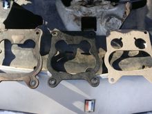 Old gasket on left, new middle and right.  I used the middle 