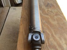 3.5" dia. aluminum propeller shaft by Inland Empire.  Shortened to fit the Aftermarket T56.