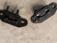 Finally found a right side replacement hinge and now freshly painted to match.