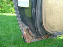 The Rot On the Bottom of the Driverside Door
