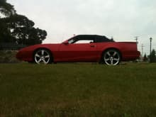 My 91 Trans Am convertible - just after I put the wheels on