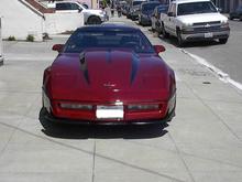 1987 Vette Front View