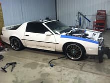 85 Iroc.  Finally getting finished.  be sitting since 2004