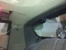 Another picture of the new ABS headliner and sail panels installed.