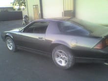 my &quot;first full paint job&quot; grey 88 350 iroc i painted ,jams under hood everthing came off