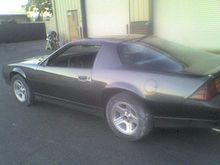 my "first full paint job" grey 88 350 iroc i painted ,jams under hood everthing came off
