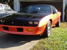 For those wondering about the paint: Eastwood's &quot;Malibu Sunset Metallic Orange&quot; and &quot;Boulevard Black.&quot;  The clearcoat is Kustom Shops Clear (horrible junk). Rear deck lid cleared with DuPont (awesome).