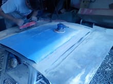 makein the cowl hood out of the stock iroc hood