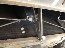 This is where both intake ducts end around the front of the radiator.