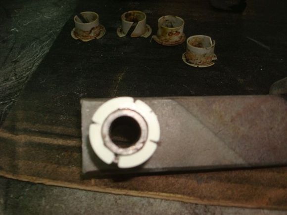 Center pin back in.