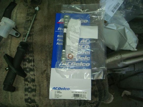 New hose for the one side and already had a new center hose and the other caliper hose new.