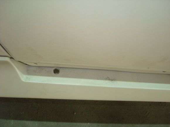 Back of door no gap and wavy. With the ground effects on you wouldnt see this but it kicked the door piece out further than the rocker surface.