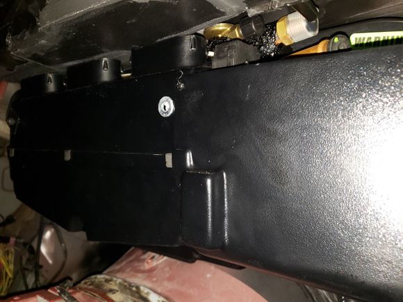 You can see the three main VA outlets and above it is the flat surface of the plenum I created.  That is where I will place holes to connect the hose.  They will be super short lengths.