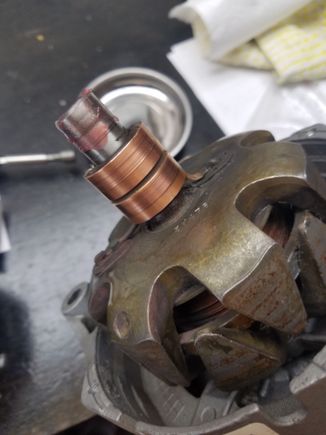 Cleaned the contacts with 0000 steel wool and just a slight dab of grease on the shaft.