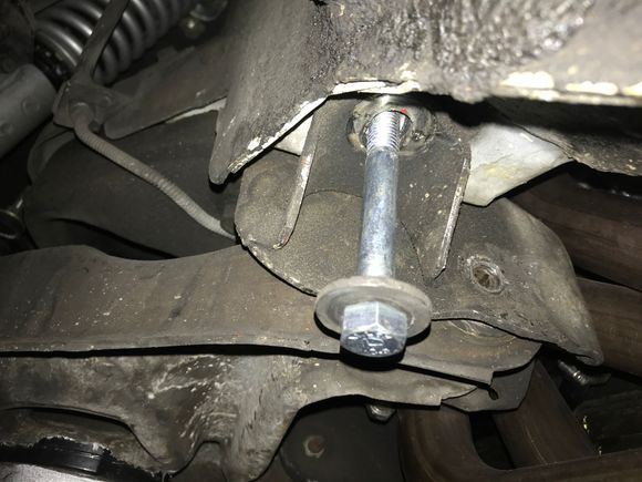  Remove front subframe bolt and support a-arm then remove front a-arm bowl. 