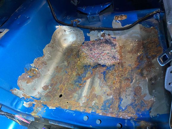 Driver side rear floor pan