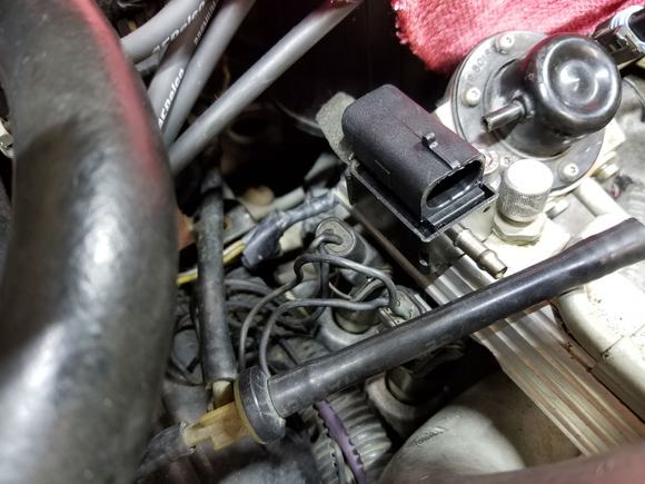VS25 EGR Solenoid mounted to the TPI fuel rail
