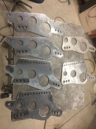 Made some brackets from 1/4 inch plate