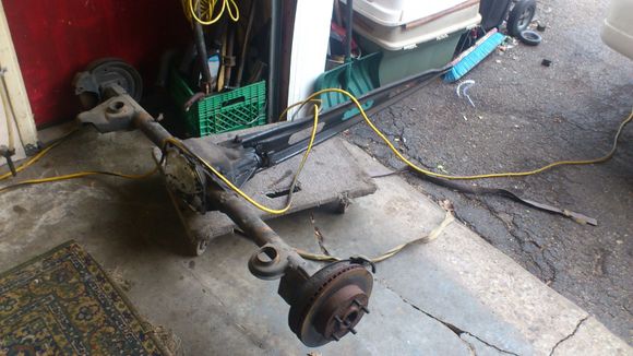 the 10 bolt did what they do,spectacularly imploded .....out with the old......but luckily i found a GTA cheap that was rotten and parted it out.kept all the goodies,sold stuff i didnt need and ended up with a complete L98 engine,trans,interior,spoiler,lights,9 bolt 3.27 disc brake rear,aluminum driveshaft etc all free. i love good deals!!!
