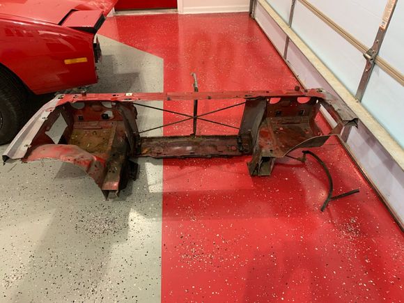 Front clip cut off donor car