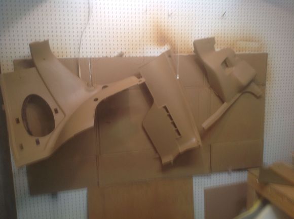 Painted all trim to original tan color.