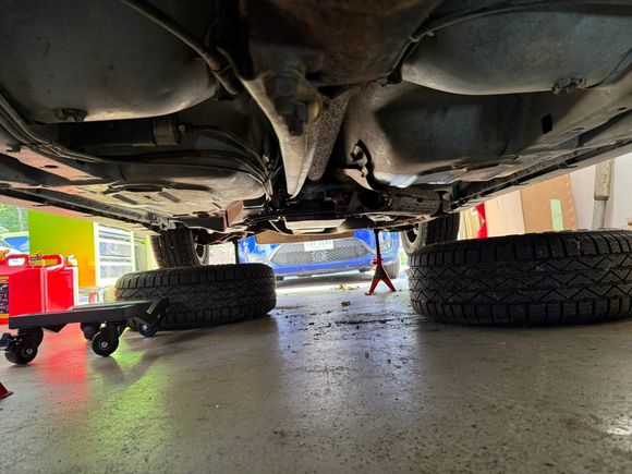 Exhaust out of the way